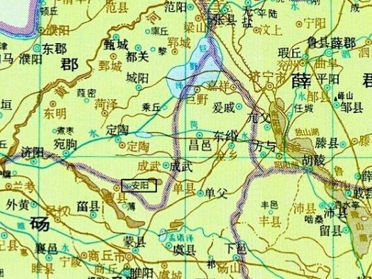 安阳（山东曹县东的古地名）