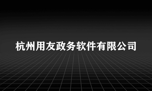 杭州用友政务软件有限公司