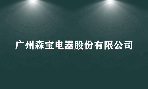 广州森宝电器股份有限公司
