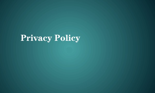 Privacy Policy
