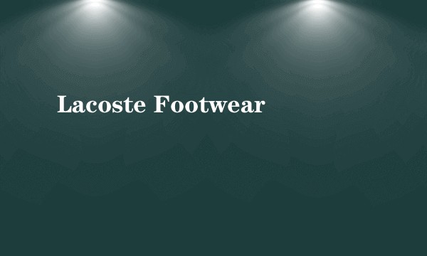Lacoste Footwear