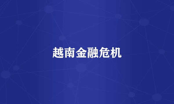 越南金融危机