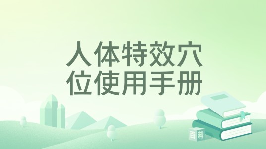 人体特效穴位使用手册（208年科学出版社出版图书）