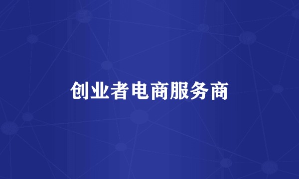 创业者电商服务商