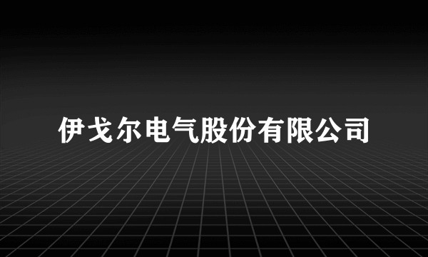 伊戈尔电气股份有限公司
