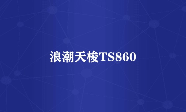 浪潮天梭TS860