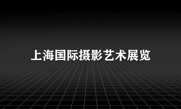上海国际摄影艺术展览