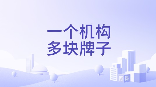 一个机构多块牌子