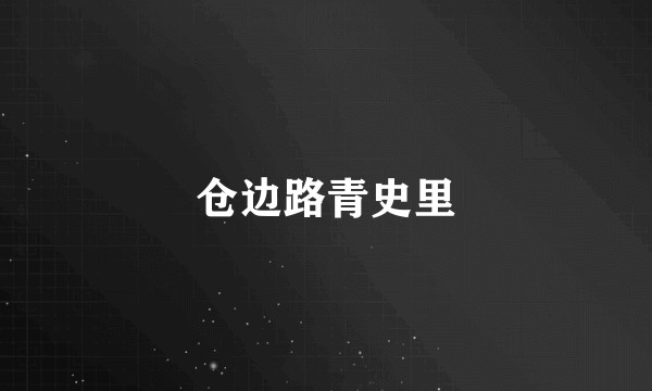 仓边路青史里