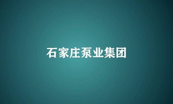 石家庄泵业集团
