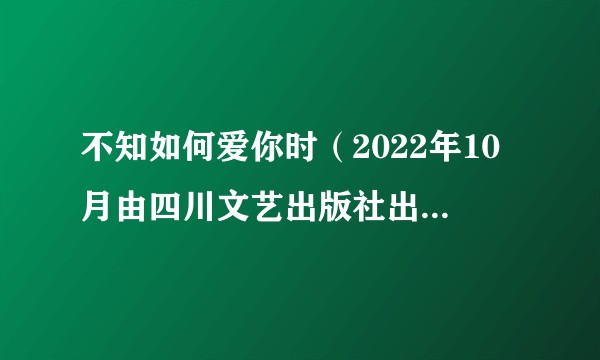 不知如何爱你时（2022年10月由四川文艺出版社出版的图书）