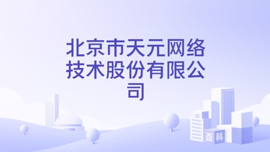 北京市天元网络技术股份有限公司