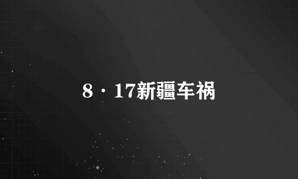 8·17新疆车祸