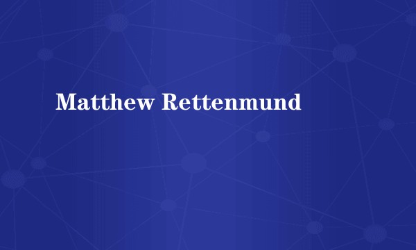 Matthew Rettenmund