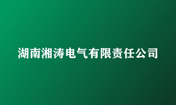 湖南湘涛电气有限责任公司