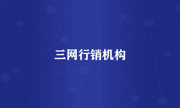 三网行销机构