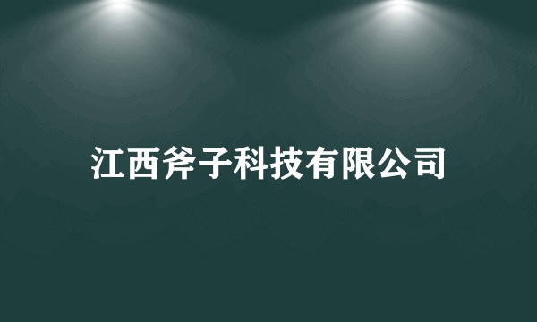 江西斧子科技有限公司