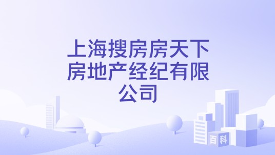 上海搜房房天下房地产经纪有限公司