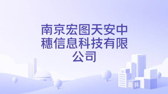 南京宏图天安中穗信息科技有限公司