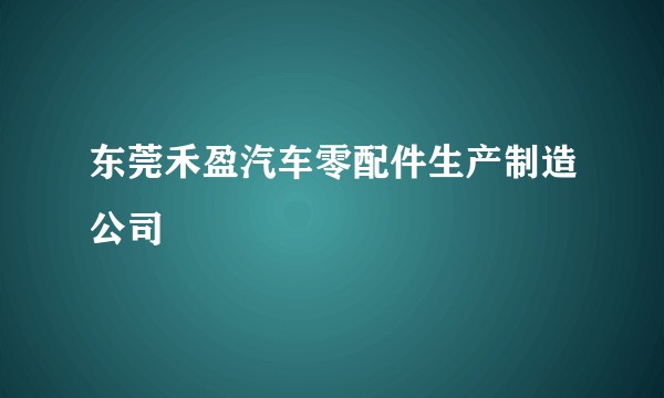东莞禾盈汽车零配件生产制造公司