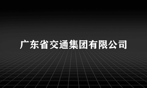 广东省交通集团有限公司