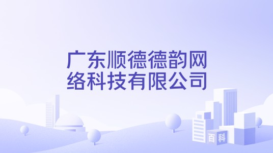 广东顺德德韵网络科技有限公司