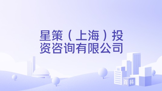 星策（上海）投资咨询有限公司