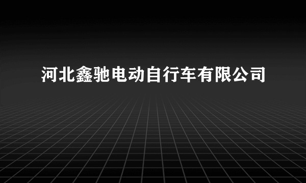河北鑫驰电动自行车有限公司