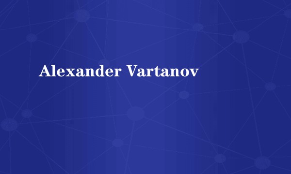 Alexander Vartanov