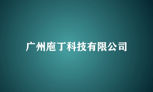 广州庖丁科技有限公司