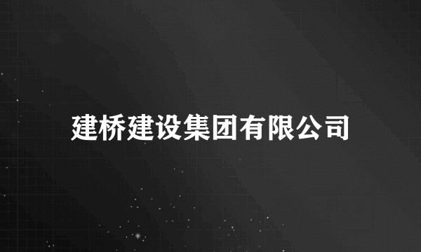 建桥建设集团有限公司