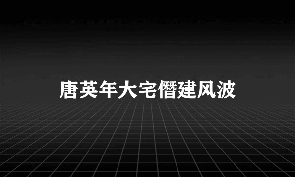 唐英年大宅僭建风波