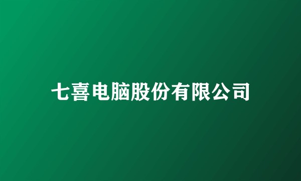 七喜电脑股份有限公司
