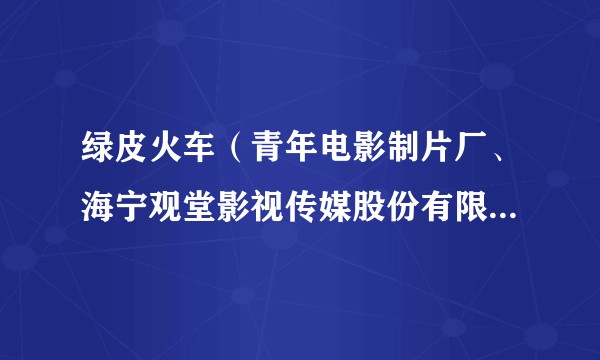 绿皮火车(青年电影制片厂、海宁观堂影视传媒股份有限公司等出品的电影)
