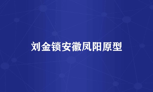 刘金锁安徽凤阳原型