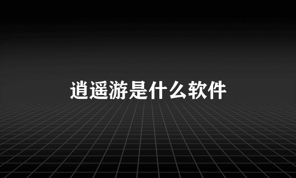 逍遥游是什么软件