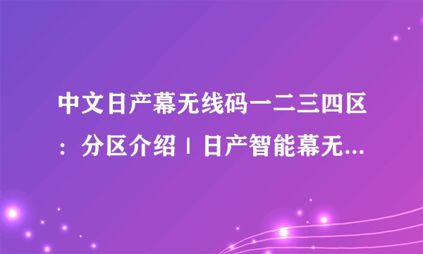中文日产幕无线码一二三四区：分区介绍｜日产智能幕无线码1-4区详解
