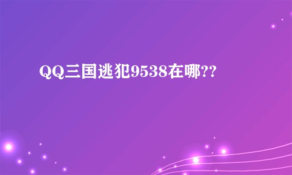 QQ三国逃犯9538在哪??