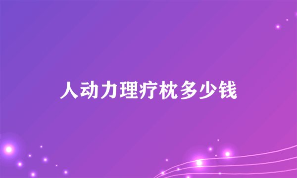 人动力理疗枕多少钱