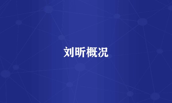 刘昕概况
