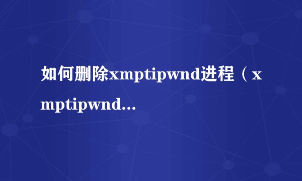 如何删除xmptipwnd进程（xmptipwnd进程的清除方法）