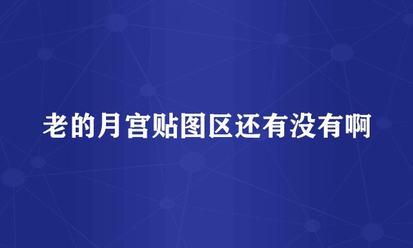老的月宫贴图区还有没有啊