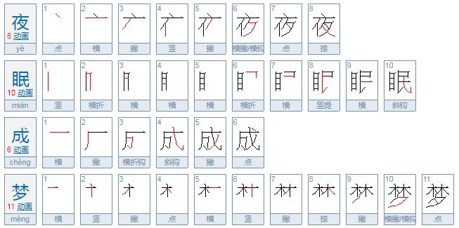 夜眠成梦是什么意思？