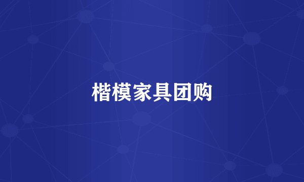 楷模家具团购