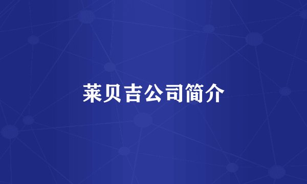 莱贝吉公司简介