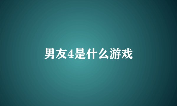 男友4是什么游戏