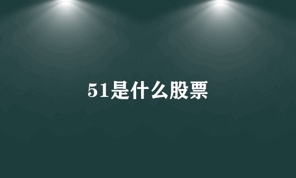 51是什么股票