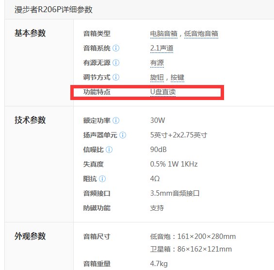 漫步者R206和R201哪个好