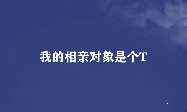 我的相亲对象是个T