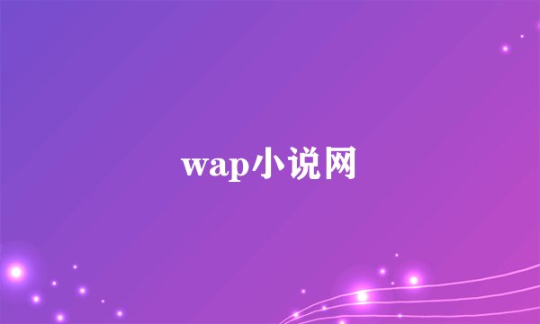 wap小说网